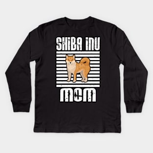 Shiba Inu Mom Proud Dogs Kids Long Sleeve T-Shirt